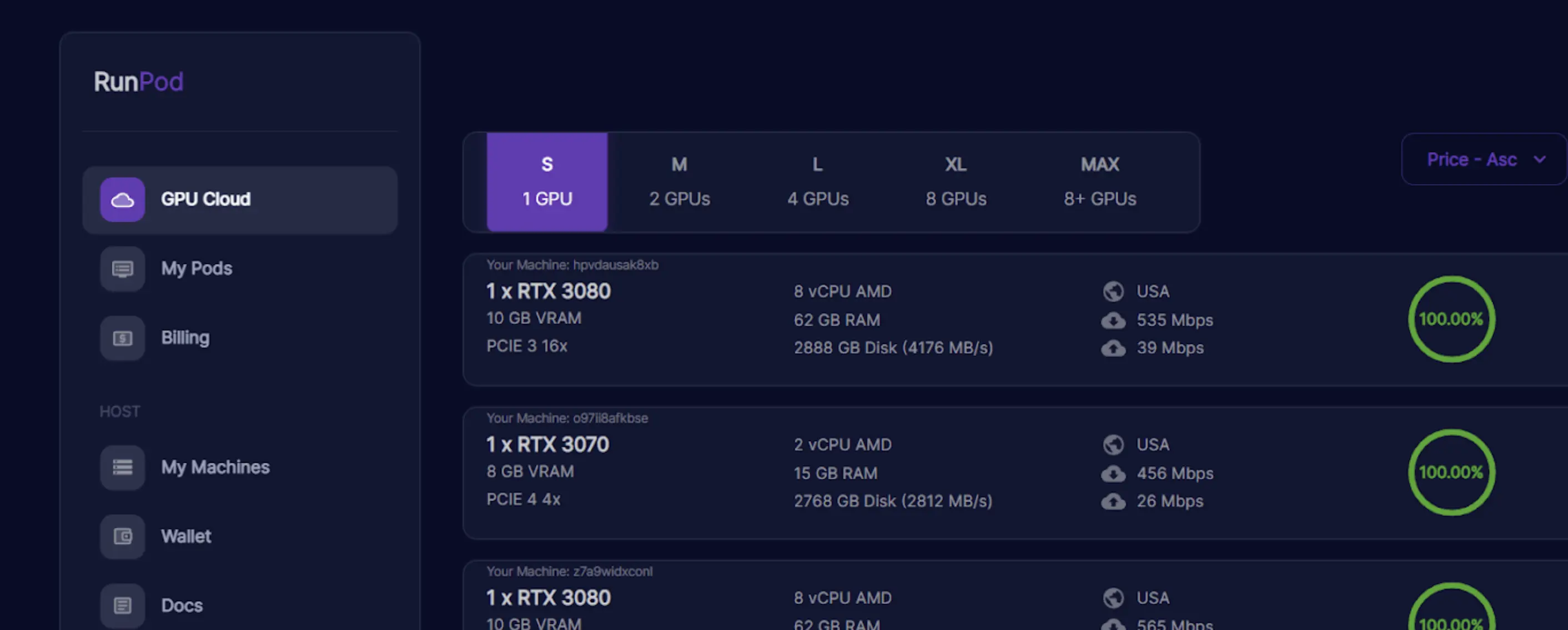 RunPod H100